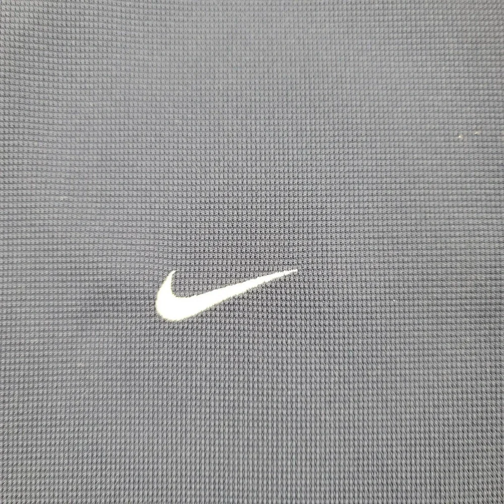 Nike Shirt Mens XL Blue Nike FitDry Raglan Sleeve Polo Casual Golf Outdoors Team